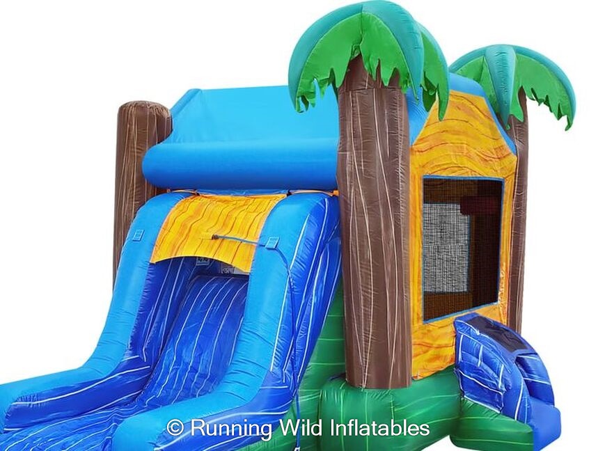 Tropical Breeze water combo - Hire in TN | Running Wild Inflatables